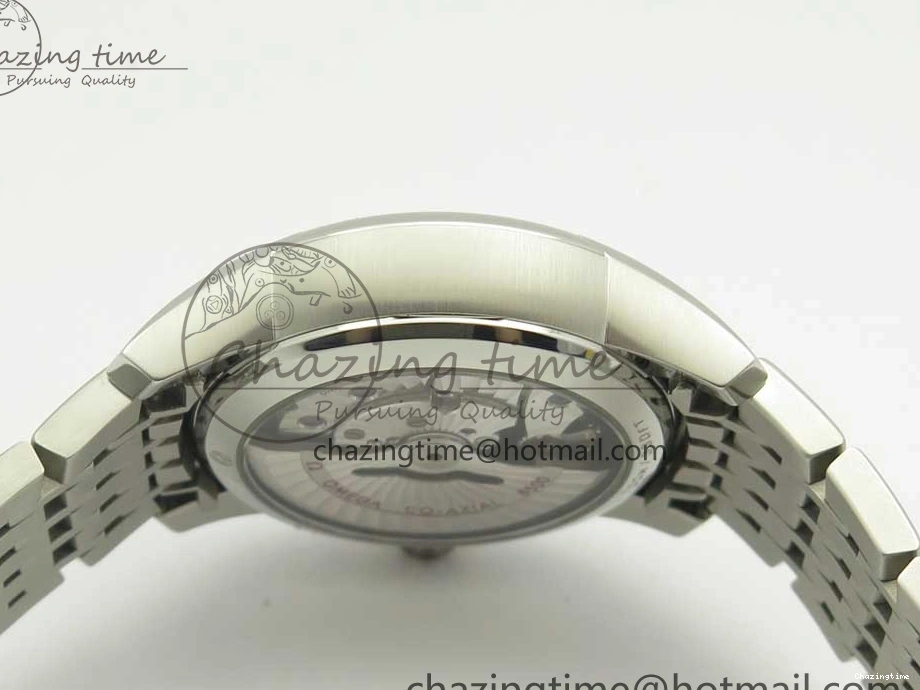 0315 De Ville Hour Vision 41mm SS VSF 1:1 Best Edition White Dial on SS Bracelet A8500 Super Clone Casual 7946